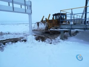 Фото электромонтаж - Уборка снега на стройплощадке